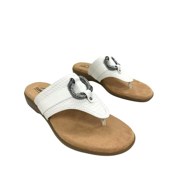 Cliffs by WHITE MOUNTAIN Shoes - NEW Cliffs by White Mountain Benedict Wedge Thong Sandal Size 9